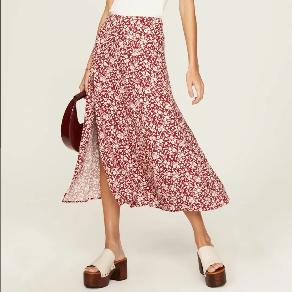 Reformation Zoe Midi Skirt NWOT